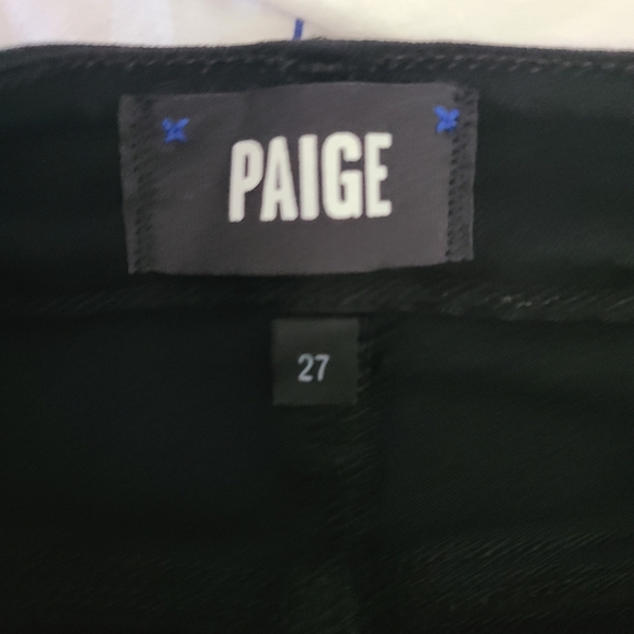 PAIGE Black Lou Lou Boot Cut Jeans Size 27 - Picture 4 of 7
